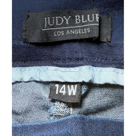 Judy Blue Women's 14W Super Flare‎ Fit High Waist Dark Blue Jeans JB8464 - Picture 5 of 14